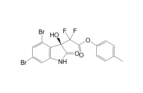 (R)-2-(4,6-Dibromo-3-hydroxy-2-oxoindole)-2,2-difluoroacetic acid-4-methylphenyl ester