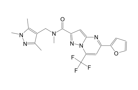 5-(2-furyl)-N-methyl-7-(trifluoromethyl)-N-[(1,3,5-trimethyl-1H-pyrazol-4-yl)methyl]pyrazolo[1,5-a]pyrimidine-2-carboxamide