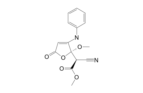 (2R)-2-cyano-2-[(2R)-5-keto-2-methoxy-3-(phenylamino)-2-furyl]acetic acid methyl ester