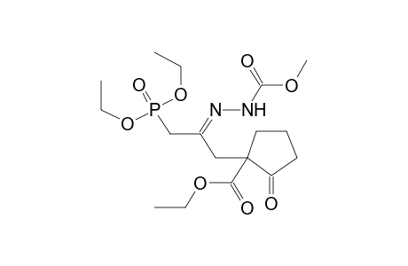 2-ETHOXYCARBONYL-2-(2-METHOXYCARBONYLHYDRAZONO-3-DIETHOXYPHOSPHORYLPROPYL)CYCLOPENTANONE