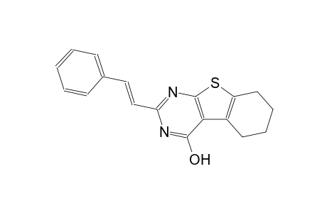 benzo[4,5]thieno[2,3-d]pyrimidin-4-ol, 5,6,7,8-tetrahydro-2-[(E)-2-phenylethenyl]-