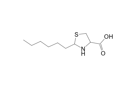 4-Thiazolidinecarboxylic acid, 2-hexyl-
