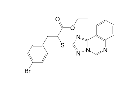 3-(4-Bromophenyl)-2-([1,2,4]triazolo[1,5-c]quinazoline-2-ylthio)propionic Acid Ethyl Ester