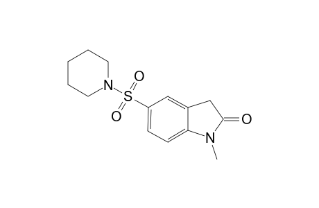 2H-Indol-2-one, 1,3-dihydro-1-methyl-5-(1-piperidinylsulfonyl)-