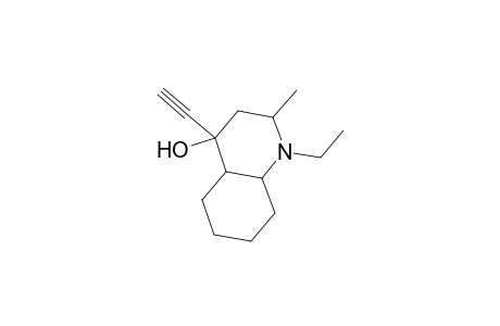 1-Ethyl-4-ethynyl-2-methyldecahydro-4-quinolinol