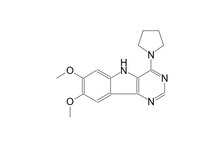 7,8-dimethoxy-4-(1-pyrrolidinyl)-5H-pyrimido[5,4-b]indole