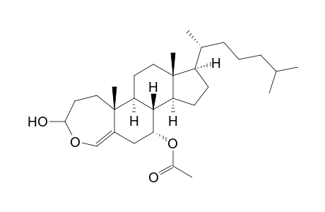 4-oxa-A-homocholest-5-en-3.xi.,7.alpha.-diol 7-acetate