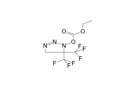 1-ETHOXYCARBONYLOXY-5,5-BIS(TRIFLUOROMETHYL)-DELTA2-1,2,3-TRIAZOLINE
