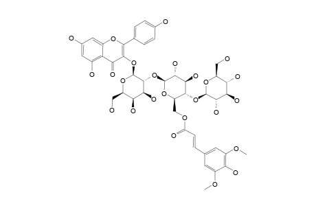 KAEMPFEROL-3-O-BETA-D-GLUCOPYRANOSYL-(1->4)-[6'''-O-SINAPOYL-BETA-D-GLUCOPYRANOSYL]-(1->2)-BETA-D-GALACTOPYRANOSIDE