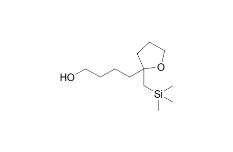 (+-)-2-(4'-Hydroxybut-1'-yl)-2-(trimethylsilylmethyl)tetrahydrofuran