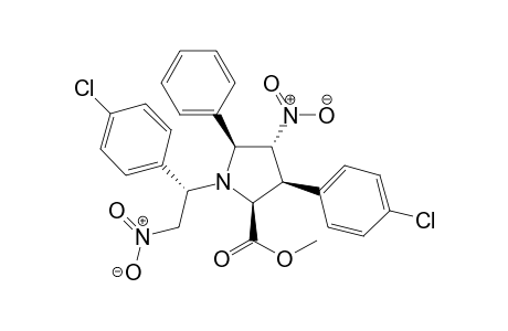 (2S,3S,4R,5S)-Methyl 3-(4-chlorophenyl)-1-[(S)-1-(4-chlorophenyl)-2-nitroethyl]-4-nitro-5-phenylpyrrolidine-2-carboxylate