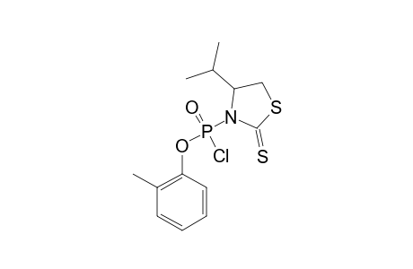 2-METHYLPHENYL-[(S)-4-ISOPROPYLTHIAZOLIDINE-2-THIONE]-PHOSPHOROCHLORIDATE;MAJOR_DIASTEREOMER