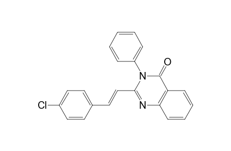 2-[(E)-2-(4-chlorophenyl)ethenyl]-3-phenyl-4-quinazolinone