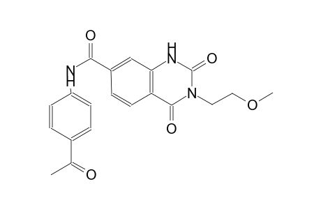 N-(4-acetylphenyl)-3-(2-methoxyethyl)-2,4-dioxo-1,2,3,4-tetrahydro-7-quinazolinecarboxamide