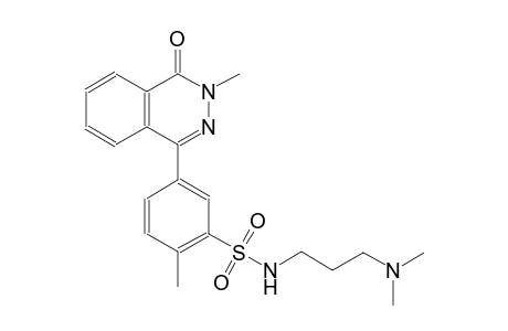 N-[3-(dimethylamino)propyl]-2-methyl-5-(3-methyl-4-oxo-3,4-dihydro-1-phthalazinyl)benzenesulfonamide