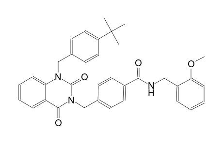 4-[(1-(4-tert-butylbenzyl)-2,4-dioxo-1,4-dihydro-3(2H)-quinazolinyl)methyl]-N-(2-methoxybenzyl)benzamide