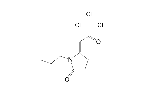 1-N-PROPYL-5-(3,3,3-TRICHLORO-2-OXO-PROPYLIDENE)-PYRROLIDIN-2-ONE