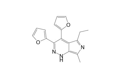 3,4-Difur-2yl-6H-5-ethyl-7-methylisopyrrolo[2,3-c]-1,2-dihydropyridazine