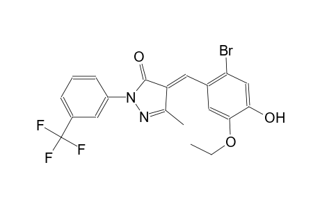 (4E)-4-(2-bromo-5-ethoxy-4-hydroxybenzylidene)-5-methyl-2-[3-(trifluoromethyl)phenyl]-2,4-dihydro-3H-pyrazol-3-one