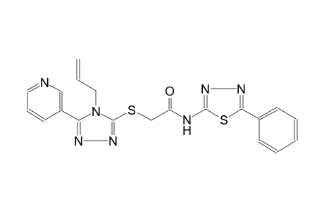 acetamide, N-(5-phenyl-1,3,4-thiadiazol-2-yl)-2-[[4-(2-propenyl)-5-(3-pyridinyl)-4H-1,2,4-triazol-3-yl]thio]-