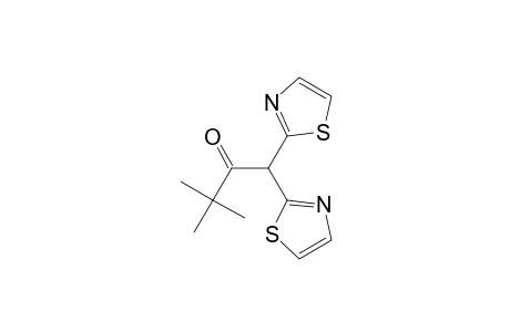 2-Butanone, 3,3-dimethyl-1,1-bis(2-thiazolyl)-