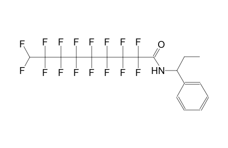 2,2,3,3,4,4,5,5,6,6,7,7,8,8,9,9-hexadecafluoro-N-(1-phenylpropyl)nonanamide