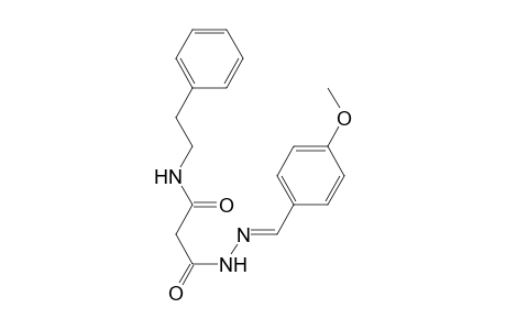 Propanamide, 3-(4-methoxybenzylidenhydrazino)-3-oxo-N-(2-phenylethyl)-