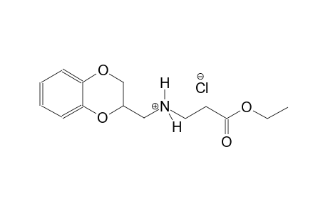 N-(2,3-dihydro-1,4-benzodioxin-2-ylmethyl)-3-ethoxy-3-oxo-1-propanaminium chloride