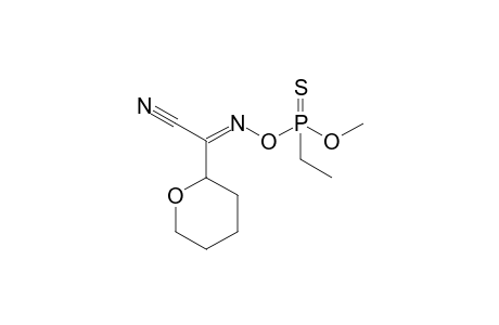 2,4-Dioxa-5-aza-3-phosphahept-5-ene-7-nitrile, 3-ethyl-6-(tetrahydro-2H-pyran-2-yl)-, 3-sulfide