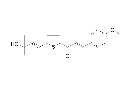 Propenone, 1-[5-(3-hydroxy-3-methyl-1-butynyl)-2-thienyl]-3-(4-methoxyphenyl)-