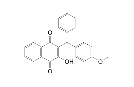 2-HYDROXY-3-(p-METHOXY-alpha-PHENYLBENZYL)-1,4-NAPHTHOQUINONE