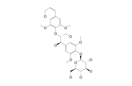 (7S,8R)-SYRINGYLGLYCEROL-8-O-4'-SINAPYLETHER-4-O-BETA-D-GLUCOPYRANOSIDE