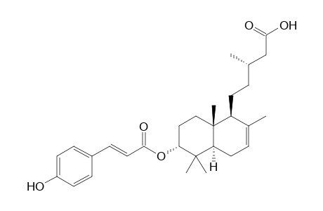 (3S)-5-[(1S,4aR,6R,8aR)-6-[(E)-3-(4-hydroxyphenyl)-1-oxoprop-2-enoxy]-2,5,5,8a-tetramethyl-1,4,4a,6,7,8-hexahydronaphthalen-1-yl]-3-methylpentanoic acid