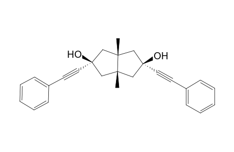 1,5-Dimethyl-t-3,t-7-bis(phenylethynyl)bicyclo[3.3.0] octane-3,7-diol