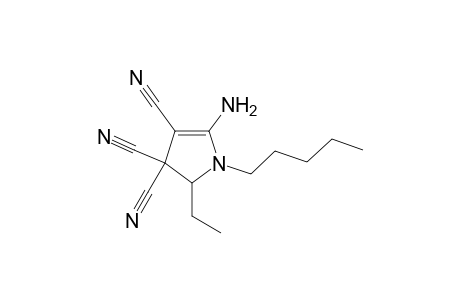 5-Amino-2-ethyl-1-pentyl-1,2-dihydro-3H-pyrrole-3,3,4-tricarbonitrile