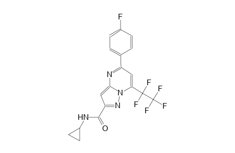 N-cyclopropyl-5-(4-fluorophenyl)-7-(1,1,2,2,2-pentafluoroethyl)pyrazolo[1,5-a]pyrimidine-2-carboxamide
