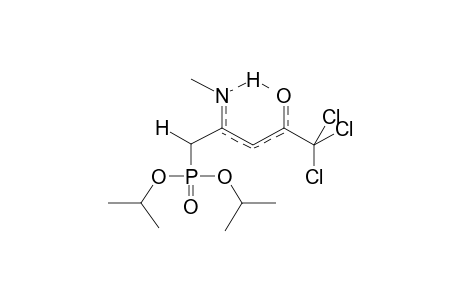 DIISOPROPYL(2-N-METHYLAMINO-4-OXO-5-TRICHLOROPENT-2-EN-1-YL)PHOSPHONATE