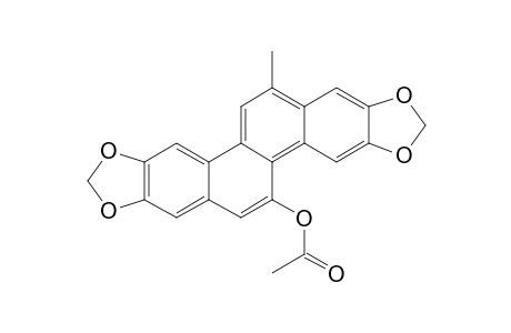 11-Acetoxy-2,3;8,9-bis(methylenedioxy)-6-methylchrysene