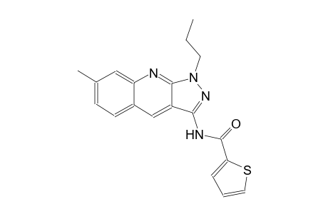 N-(7-methyl-1-propyl-1H-pyrazolo[3,4-b]quinolin-3-yl)-2-thiophenecarboxamide