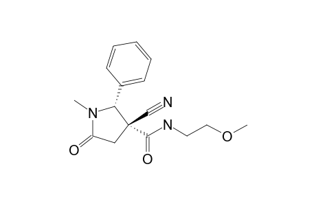 (2R,3R)-3-Cyano-N-(2-methoxyethyl)-1-methyl-5-oxo-2-phenylpyrrolidine-3-carboxamide