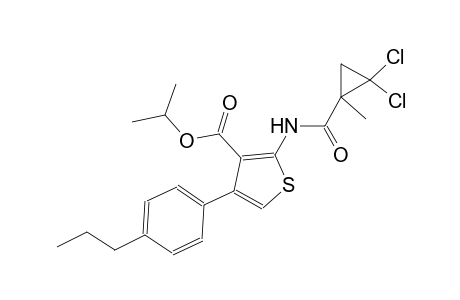 isopropyl 2-{[(2,2-dichloro-1-methylcyclopropyl)carbonyl]amino}-4-(4-propylphenyl)-3-thiophenecarboxylate