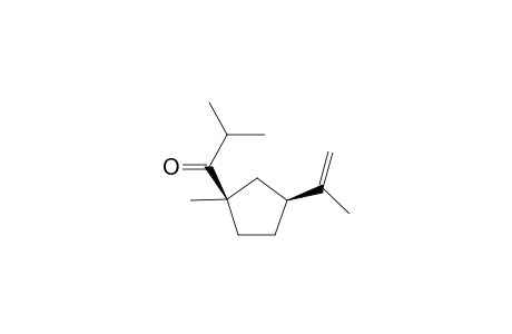 1-[(1R,3S)-1-Methyl-3-(1-methylethenyl)cyclopent-1-yl]-2-methylpropan-1-one