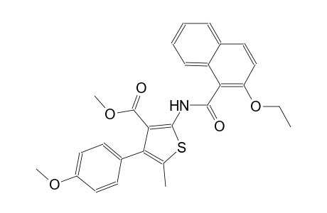 methyl 2-[(2-ethoxy-1-naphthoyl)amino]-4-(4-methoxyphenyl)-5-methyl-3-thiophenecarboxylate