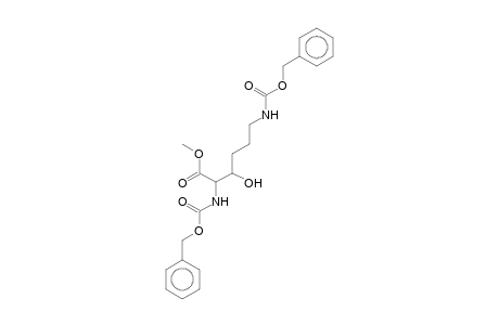Lysine, 3-hydroxy-, N,N'-bis(benzyloxycarbonyl)-, methyl ester