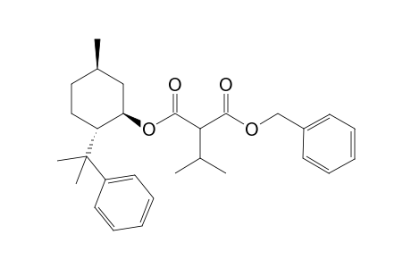 1-Benzyl 3-[(1R,2S,5R)-2-(2-phenylpropan-2yl)-5-methylcyclohexyl] (2'R/S)-2'-isopropylmalonate