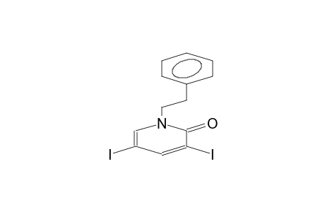 1-(2-PHENYLETHYL)-3,5-DIIODO-1,2-DIHYDRO-2-PYRIDONE