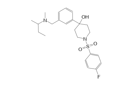 4-piperidinol, 1-[(4-fluorophenyl)sulfonyl]-4-[3-[[methyl(1-methylpropyl)amino]methyl]phenyl]-