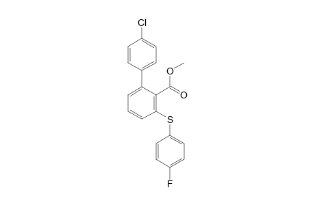 Methyl 4'-chloro-3-(p-fluorophenylsulfanyl)biphenyl-2-carboxylate