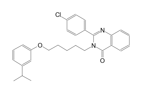 2-(4-chlorophenyl)-3-[5-(3-isopropylphenoxy)pentyl]-4(3H)-quinazolinone