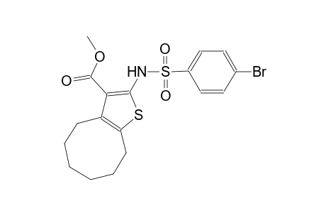 methyl 2-{[(4-bromophenyl)sulfonyl]amino}-4,5,6,7,8,9-hexahydrocycloocta[b]thiophene-3-carboxylate